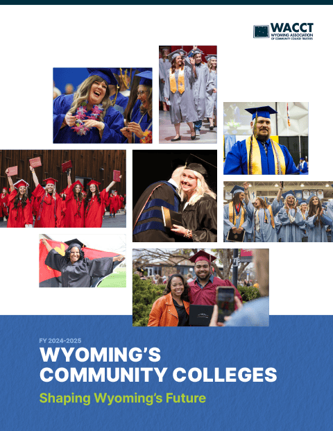 The cover for the WACCT Community College Booklet. This has images from all of the different colleges in a grid format.